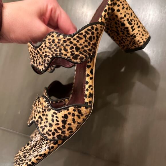 STAUD Frankie Wavy Slip on Block Heel Sandals - Picture 5 of 10